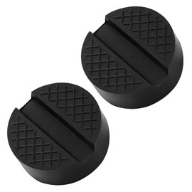 Lyeteung 2 PCS Car Jack Pad 65mm, Universal Floor Jack Pad Adapter, Slotted Trolley Jacking Rubber Blocks, Car Slotted Frame Rail Protector, for Trolley Jack