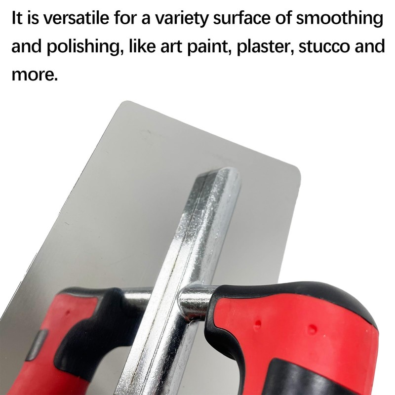 WYXDSDEV Plaster Finishing Trowel Set, 3 Pcs Polished Stainless Steel