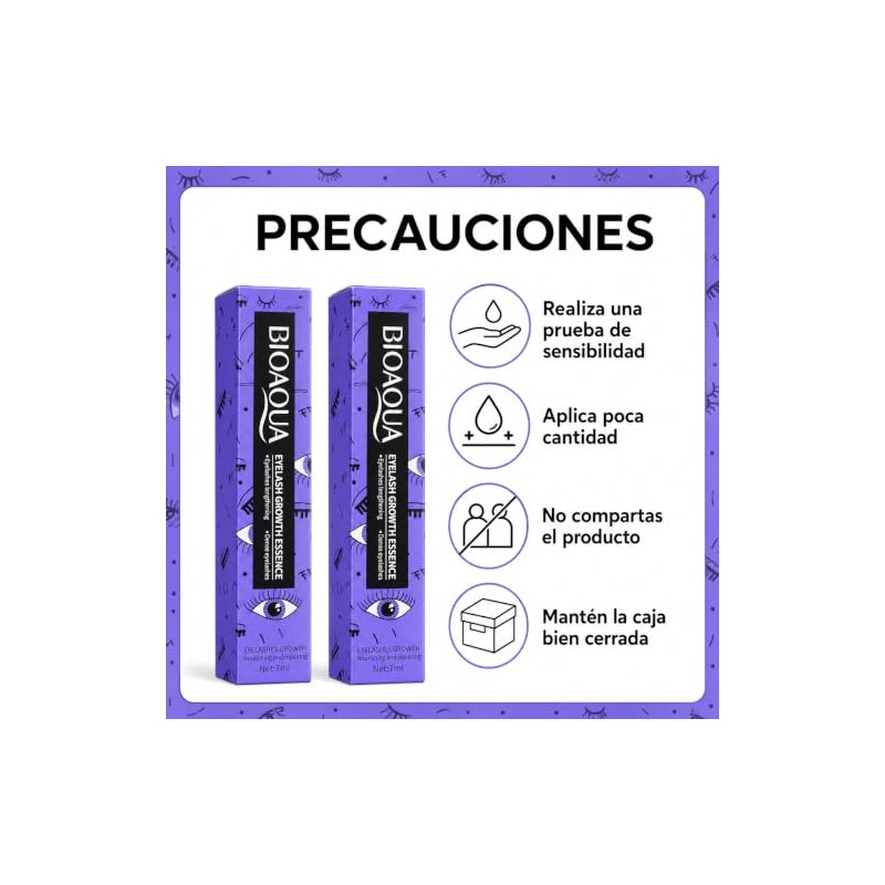 BIOAQUA Pack 2 Serum para Cejas, Pestañas, Línea del Cabello