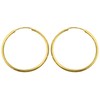 9ct Gold Ladies Sleeper Earrings - 20mm WJS3858