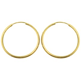 9ct Gold Ladies Sleeper Earrings - 20mm WJS3858