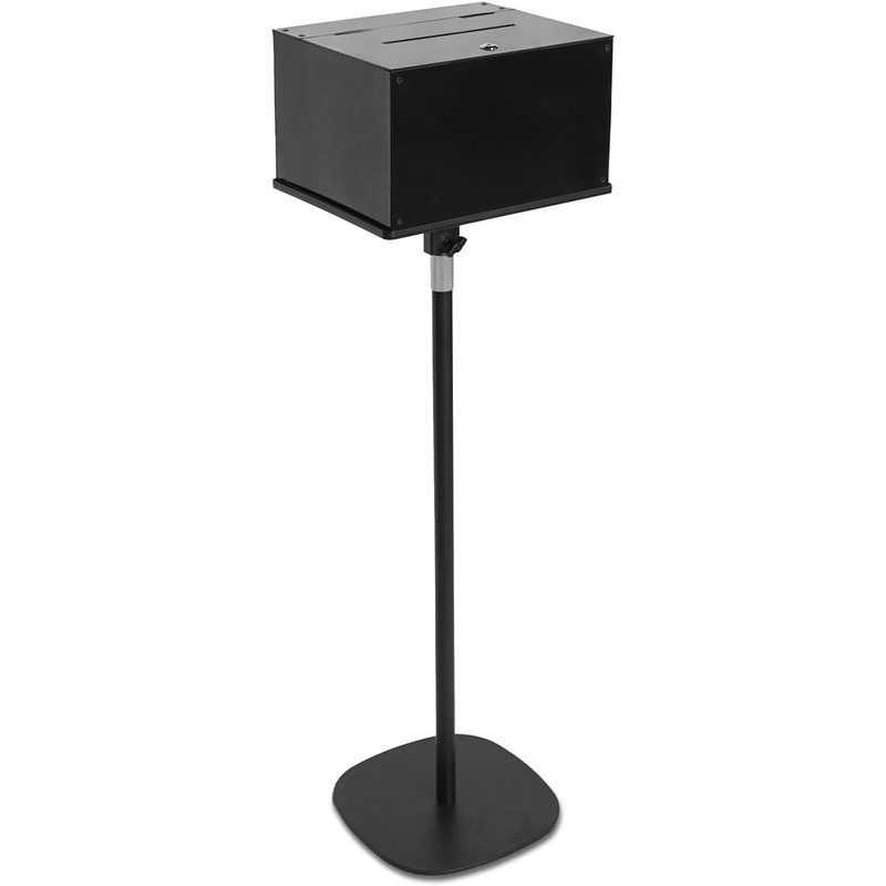 BERPET Metal Suggestion Box with Lock and Sign Holder –