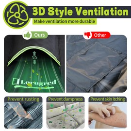 Lorugred Garden Furniture Covers Waterproof,150X90X74cm Outdoor Rattan Furniture Cover,420D Oxford Fabric Patio Table and Chair Set Covers with Air Vent,Windproof Rectangle Sofa Cover