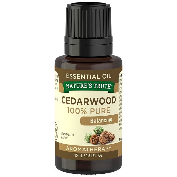 Nature's Truth Vitamins Essential Oil, Cedarwood, 0.51 Fl Oz