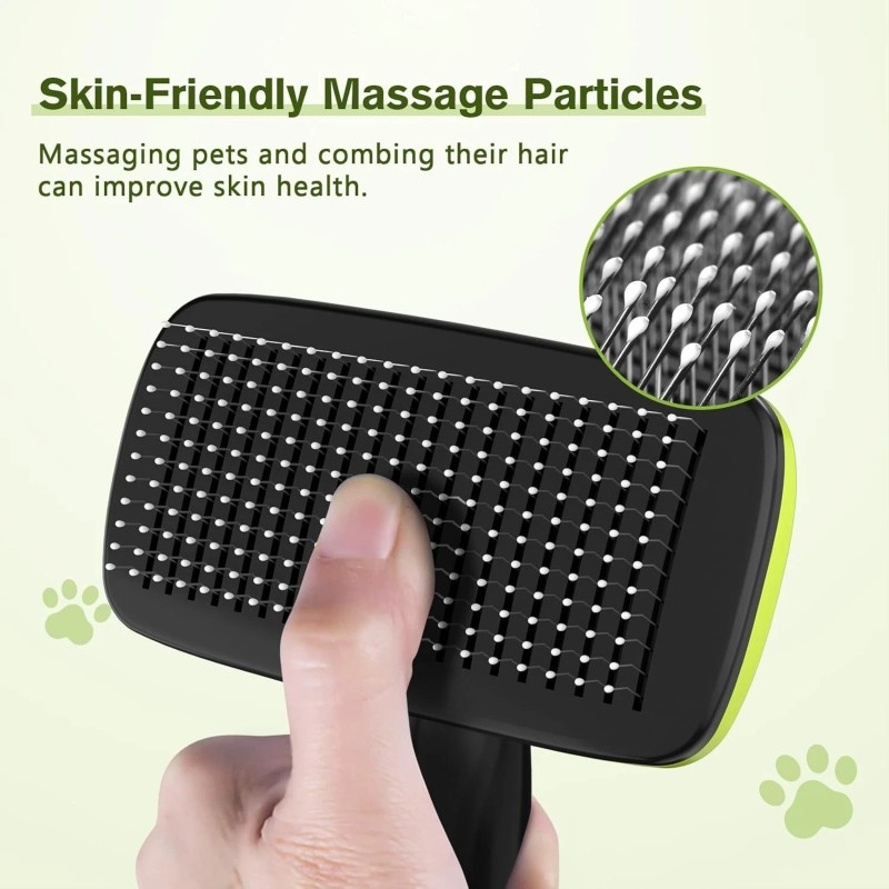 Pecute Self-Cleaning Slicker Brush for Dogs, Cats