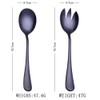 2 Pcs Steel Salad Spoon Salad Spoon Fork Serving Set