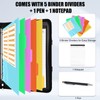 NATISERAUM Portfolio Organizer - 3 Ring Binder with Handle, Vegan