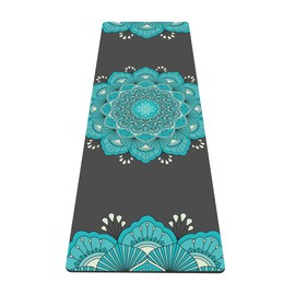 nuveti Yoga Mat Print Extra Thick TPE Non Slip Fitness Exercise Mat with Carrying Bag, 72"x24" Extra Thick 6MM Exercise & Workout Mat for Yoga, Pilates Fitness and Floor Exercises
