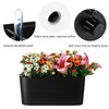 2 Packs 16 Inch Large Rectangular Self Watering Pots for