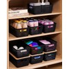 Storage Bins with Lids 6 Packs, Plastic Storage Bins with