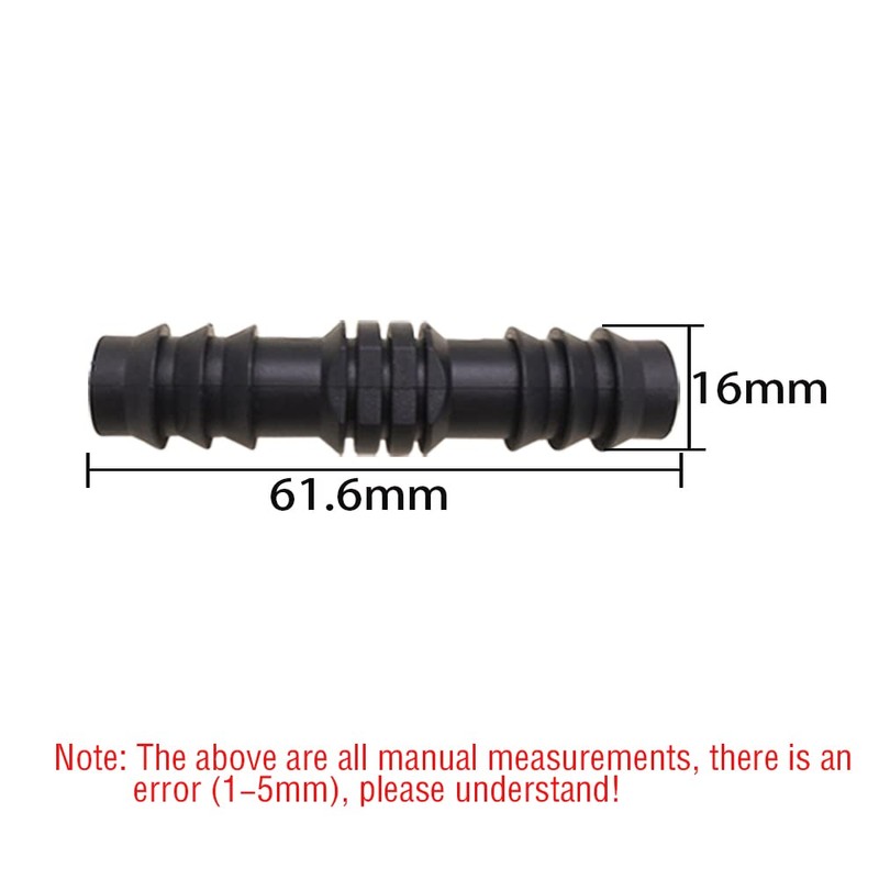 CTRICALVER Drip Pipe Connectors 16mm Irrigation Connectors Coupling Connectors 30