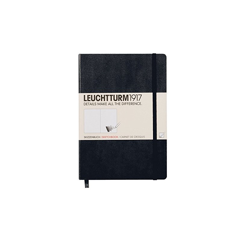 Leuchtturm Hardcover Medium A5 Sketchbook [Black]