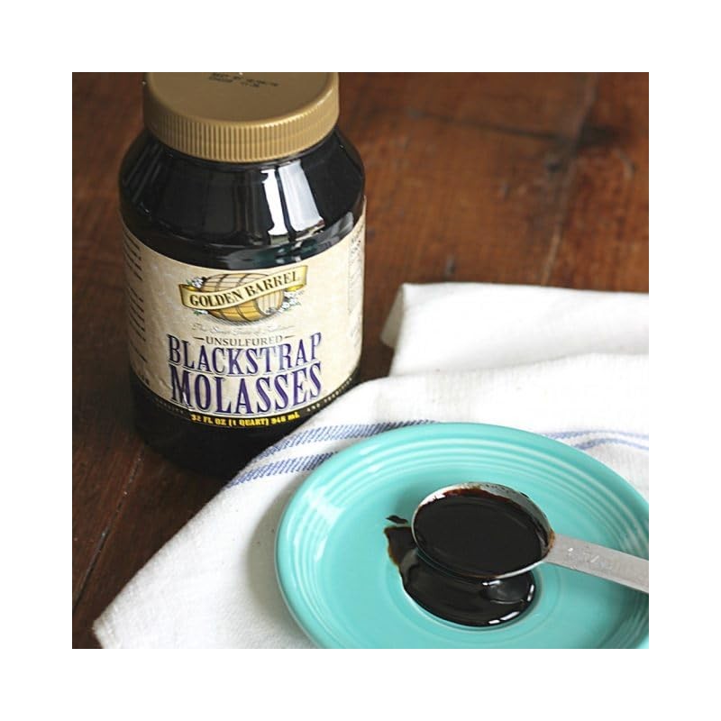 Golden Barrel Unsulfured Black Strap molasses, 32 oz