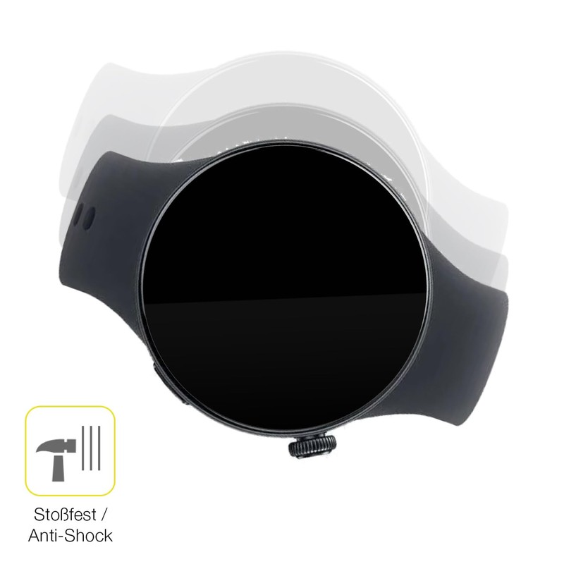 dipos FLEX 2x Schutzfolie klar passend für Vivo Watch 5,