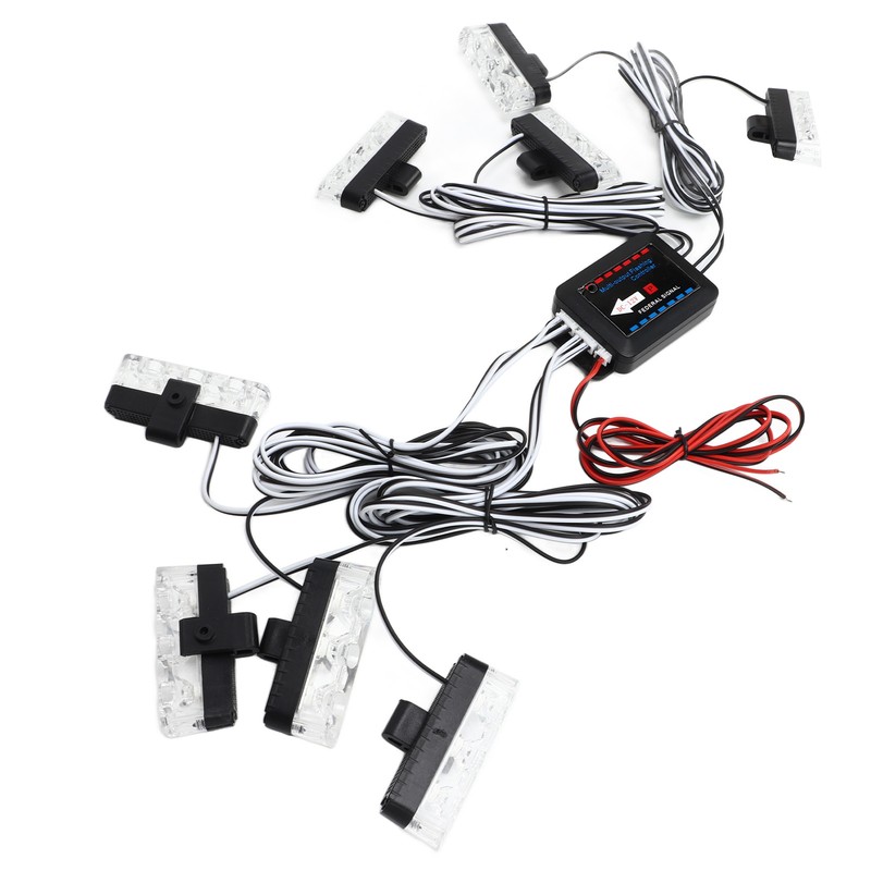 12V Car Emergency Strobe Lights Bright Illumination 24 LED Lights