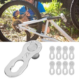 Chain Lock Bicycle 12 Speed, Chain 12 Speed Chain Lock 4 Pairs Steel Bicycle Bicycle 12 Speed Chain Missing Link Connectors Bicycle Chain Link Cycling Accessories