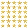PAGOW 30 Pcs Gold Star Iron on Patch, 1 Inch