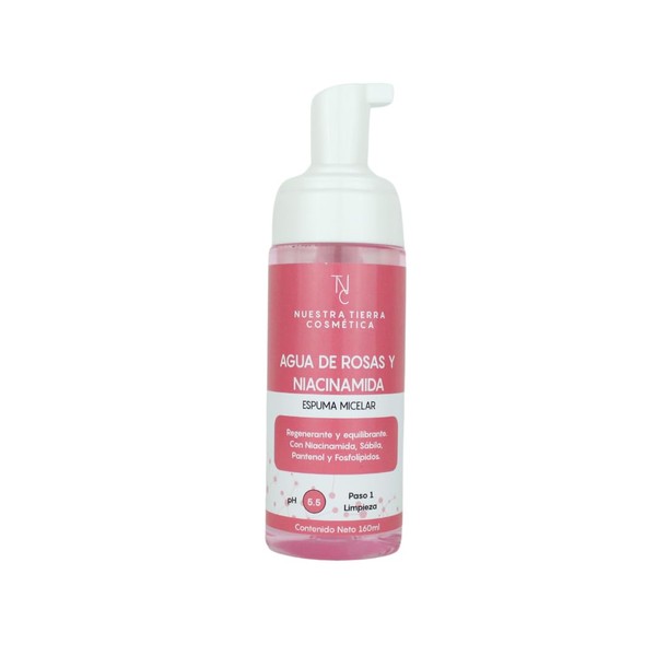 Espuma Micelar Agua De Rosas Y Niacinamida