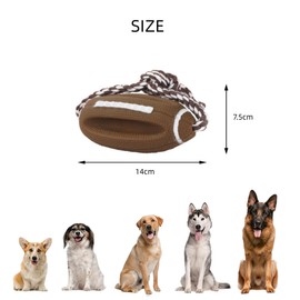 ANIFM 3 Pack Dog Chew Toys with Dog Poop Bag Holder Set,Rubber with Pet Cotton Knot Rope Dog Toy,Non-Toxic Natural Rubber Indestructible Dog Toys,Dogs Gift (Football Toy*1+Dispenser*1+Bags*1)