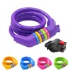 IDEALUX Sport Bike Lock Cable, 4-Feet Bicycle Cable Lock with