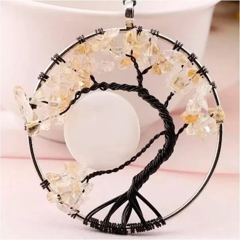 Univero En Línea Collar Dije Árbol De La Vida Chakras