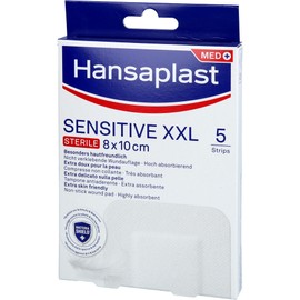 HANSAPLAST Sensitive XXL Pflaster 8x10 cm 5 St