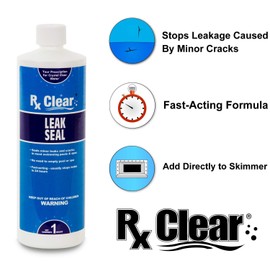 Rx Clear Leak Seal | Fast Acting Repair Kit for Spas and In-Ground Swimming Pools | Formula Stops Leaks Within 24 Hours | 1 Quart Bottles | Single Pack