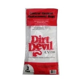 Dirt Devil Central Vacuum Cleaner 3PK Paper Bags # 9597