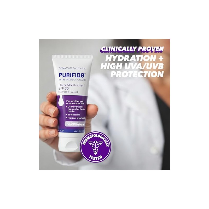 Purifide by Acnecide Oil Control Mattifying Face Moisturiser for Acne