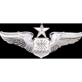 Air Force Senior Navigator Wings Badge Mirror Finish