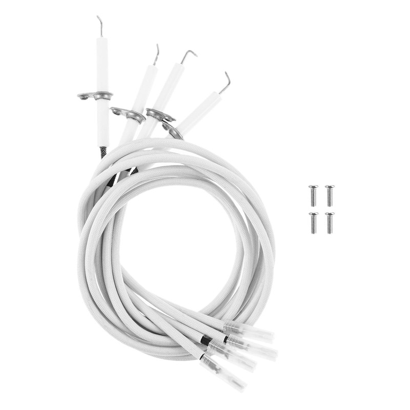 Hicello 4PCS Grill Igniter Wire Kit with Ceramic Electrodes Replacement