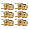 100Pcs RF Coaxial Cable Adapter Female Coax Line Connector Base