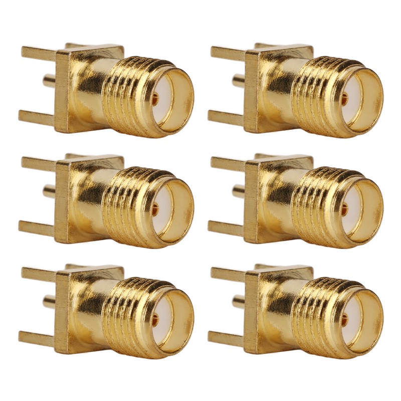 100Pcs RF Coaxial Cable Adapter Female Coax Line Connector Base