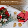 4 Pieces Irregular Crystals and 1 Storage Bag, Golden Crystals,