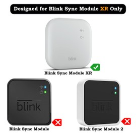 Adhesive Wall Mount for Blink Sync Module XR, Two Ways Easy Installation Mount Bracket Holder for Blink Sync Module XR, No Drilling No Screws Mount Stand with Short Cable