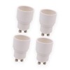 Tiardey 4 pieces lamp socket adapter GU10 to E14 lamp