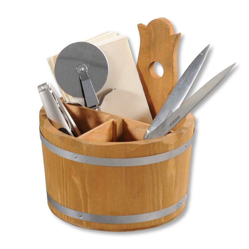 KESPER 69295 Storage Box/Cutlery Container Diameter 17 cm Height 20