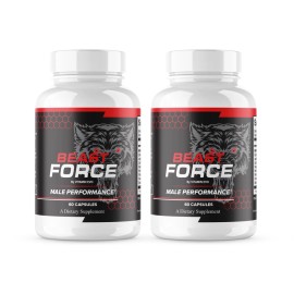 Beast Force (2 Pack) Beast Force Pills, BeastForce Advanced Formula Supplement 120 Capsules