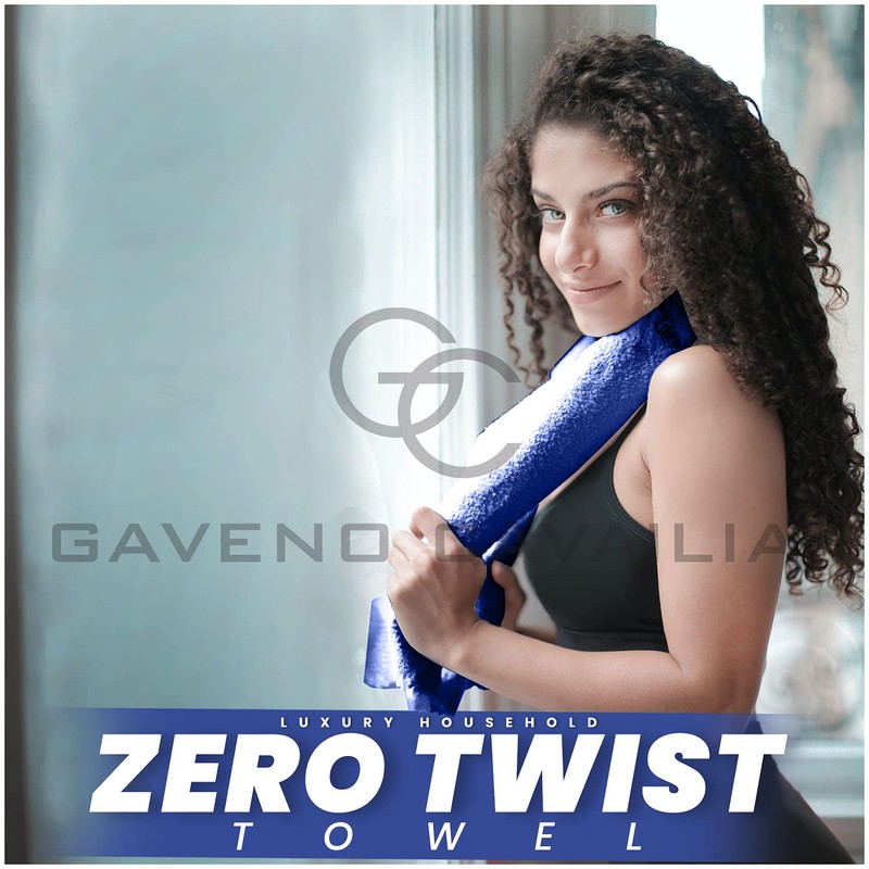 GC GAVENO CAVAILIA Zero Twist Extra Absorbent Bath Set, 100%