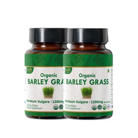ORGANIC SPREE Barley Grass 240 Tablets | Hordeum Vulgare (Barley Grass) | 2400mg per Serving | Organic and Natural | Vegan and USDA Certified 120tab - Pack of 2
