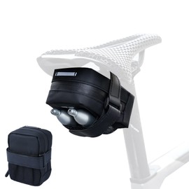 Bicycle Saddle Bag Waterproof Mini Bicycle Bag 0.35 L for Road Bike MTB Folding Bike with Reflector Velcro for Tool Key CO2 Pump Saddle Bags for Bicycle Saddle Bag Road Bike