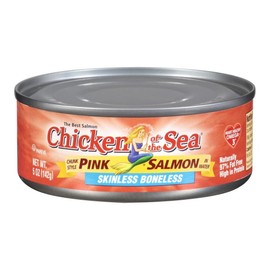 Chicken of the Sea Chunk Style Skinless Boneless In Water Pink Salmon, 5 Ounce , Pack of 24