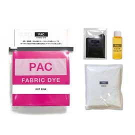 PAC FABRIC DYE Textile Dye col.07 Hot Pink with Color Retenant