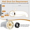 Enhon Tub Spout with Rear Diverter, Bathtub Spout Fitting 1/2-Inch
