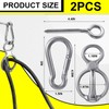 Dunzy 2 Sets Horse Tie Ring, Horse Tack and Supplies