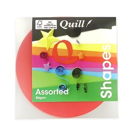 Quill, Matte Circles, 120mm Diameter, 80gsm, Pack of 500, Assorted Colours