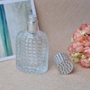 SCOLAND 50ml Refillable Clear Glass Luxury Spray Perfume Bottle Empty