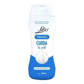 3 Pza Jabón Líquido Corporal Lirio Neutro Con Glicerina 400