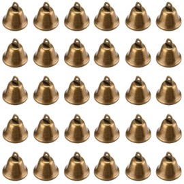 KOHAND 60 PCS Bronze Jingle Bells 38mm, Mini Hanging Bells, Bronze Cow Bells for Hanging DIY Crafts, Decorations, Home, Christmas, Weddings, Wind Chimes