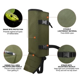 MDSTOP Snake Gaiters Leg Guards, Waterproof Snake Guards, Adjustable Snake Bite Protection for Lower Legs, Snake Chaps for Men&Women